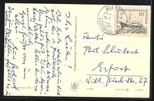 AK Allrode im Harz, Gesamtansicht mit Hinterland