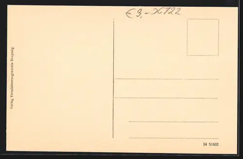 AK Droyssig, Landschaftspartie an der Schkauditzer Strasse