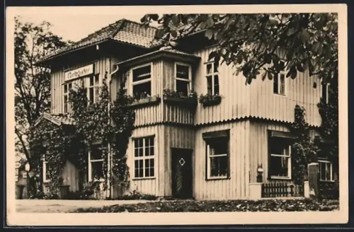 AK Ilfeld /Südharz, Blick auf die Gaststätte Netzkater