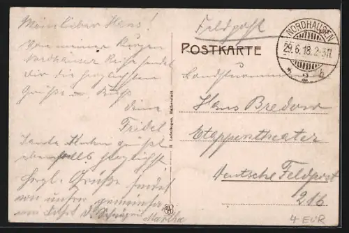 AK Nordhausen, Theater mit Promenade