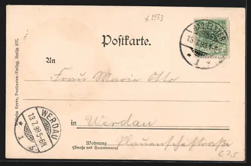 AK Bad Elster, Louisa-See mit Gondeln