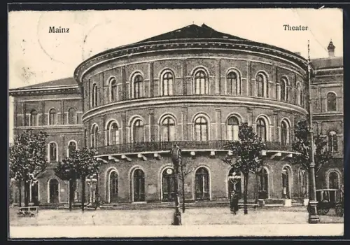 AK Mainz, Theater mit Strassenpartie