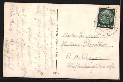 AK Eppenhain i. Ts., Ortspartie mit Kirche