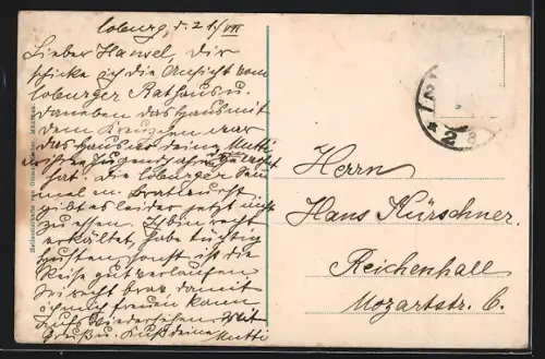 AK Coburg, Partie am Marktplatz