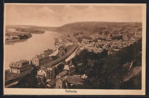 AK Vallendar, Teilansicht mit Bahngleis