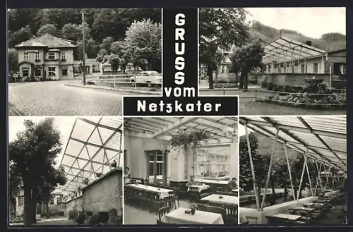 AK Ilfeld, Partie am Hotel Netzkater mit Speisesaal & Garten