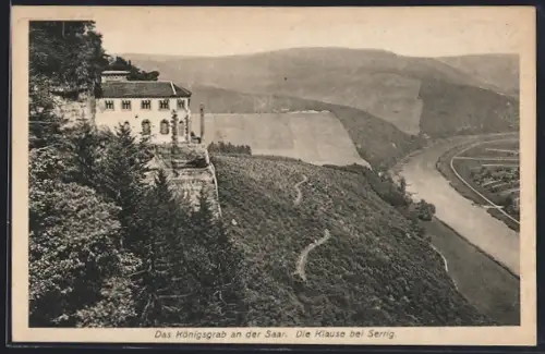 AK Castel, Blick auf die Klause, Grabmal König Johann des Blinden