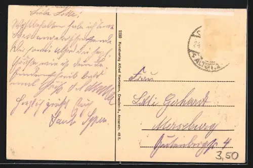 AK Dresden-Loschwitz, Weisser Hirsch und Drahtseilbahn