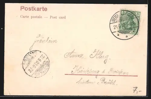 AK Weisser Hirsch-Loschwitz, Drahtseilbahn, Luisenhof