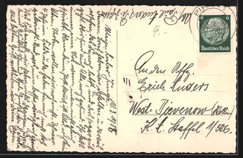 AK Pirna a. d. Elbe, Teilansicht mit Kirche