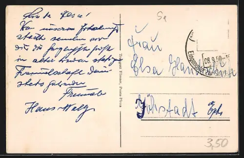 AK Posta-Pirna /Sächs. Schweiz, Teilansicht mit Elbe