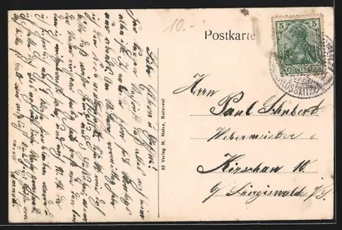 AK Lössnitzgrund, Gesamtansicht mit Waldumgebung