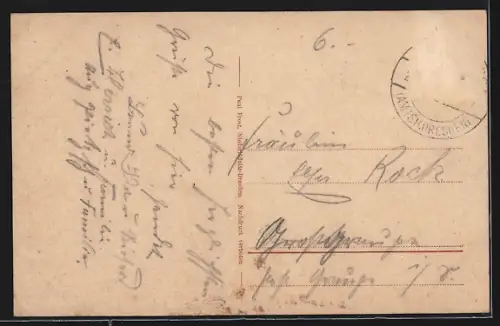 AK Lössnitz bei Dresden, Blick auf das Spitzhaus