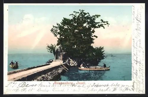 AK Romanshorn, Blick auf das Inseli