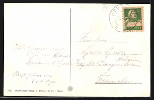 AK Thun, Kirche, Schloss u. Stockhorn