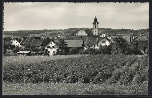 AK Kloten, Teilansicht mit Kirche