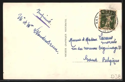 AK Blausee /Kandertal, Blick auf den Blausee