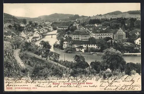 AK Baden, Grosse und kleine Bäder