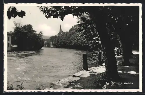 AK Baden, Partie am Flussufer