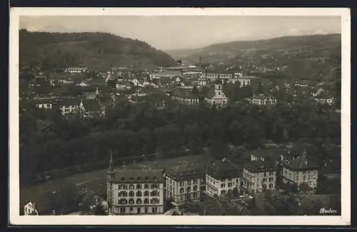 AK Baden, Panorama über den Fluss hinweg