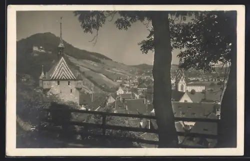 AK Baden, Blick vom Schloss Stein auf die Altstadt
