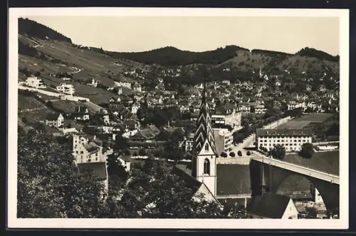 AK Baden, Ausblick vom Stein gegen Wettingen