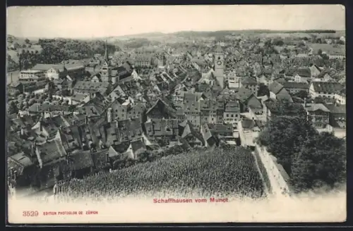 AK Schaffhausen, Teilansicht vom Munot