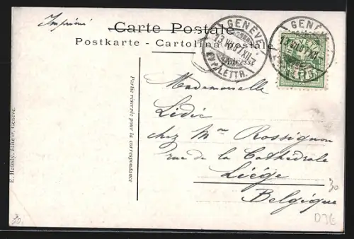 AK Genève, Pont du Mont-Blanc