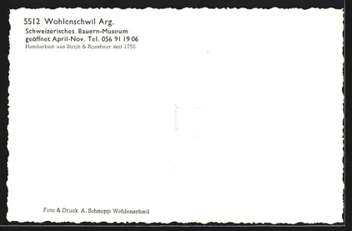 AK Wohlenschwil /AG, Ortspartie mit Kirche