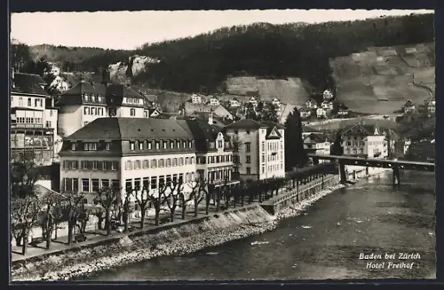 AK Baden bei Zürich, Hotel Freihof