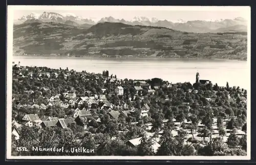 AK Männedorf, Teilansicht und Uetikon