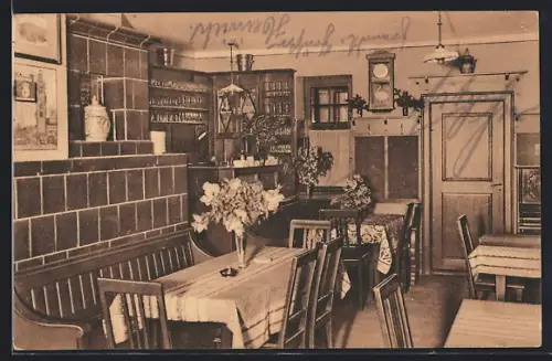 AK Staufen i. Breisgau, Gasthof zur Sonne, Innenansicht