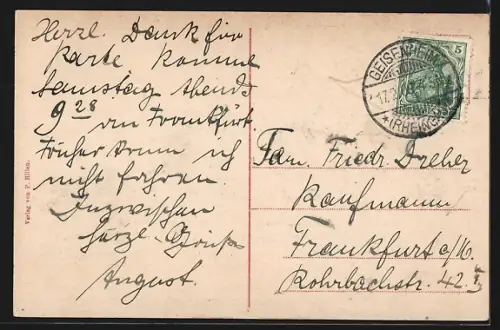 Künstler-AK Geisenheim a. Rhein, Königl. Lehranstalt für Wein, Obst und Gartenbau