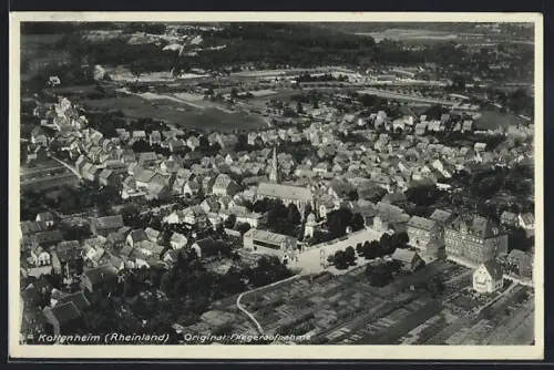 AK Kottenheim /Rheinland, Teilansicht, Fliegeraufnahme