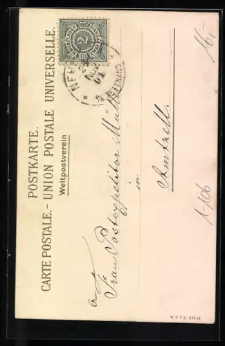 Künstler-AK Ludwig II., König von Bayern und seine Lieblingsschlösser