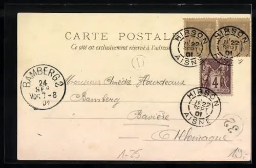 AK Zar Nikolaus II. von Russland und Präsident Loubet von Frankreich