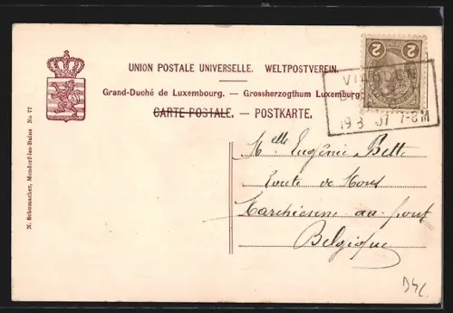 AK Vianden, Blick in den Ort