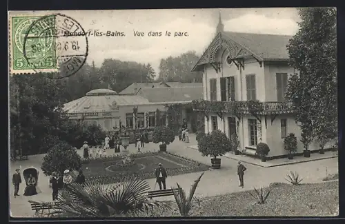 AK Mondorf-les-Bains, Vue dans le parc