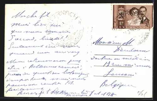 AK Echternach, Hotel Universel et Cheval Blanc, Aussen- u. Innenansichten