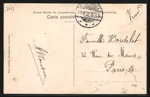 AK Clervaux, Vue prise de la Hoh