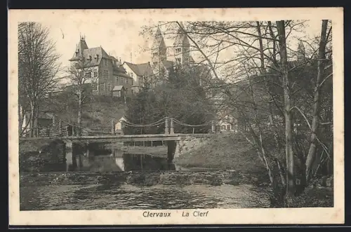 AK Clervaux / Clerf, Partie am Teich