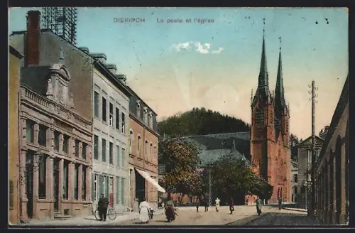 AK Diekirch, La poste et l`église