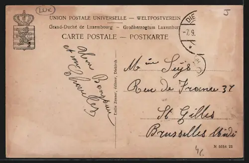 AK Diekirch, La poste et l`église