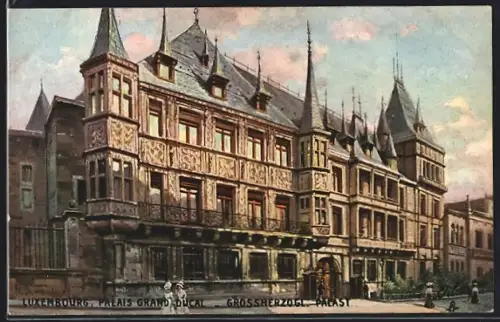 Künstler-AK Luxembourg, Palais Grand Ducal, Palast