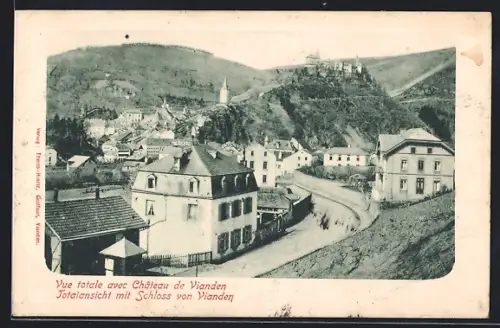 AK Vianden, Vue totale avec Château