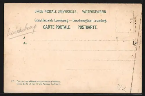 AK Vianden, Schloss und Wohnung Victor Hugo`s 1870-71