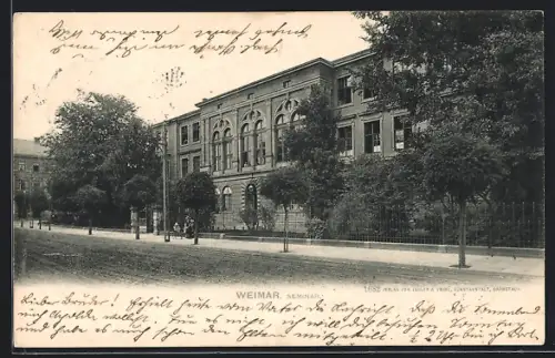AK Weimar / Thüringen, Seminar mit Strasse