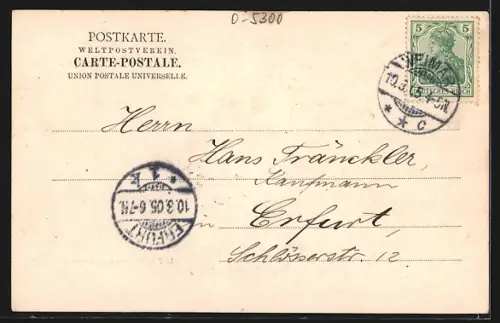 AK Weimar / Thüringen, Seminar mit Strasse