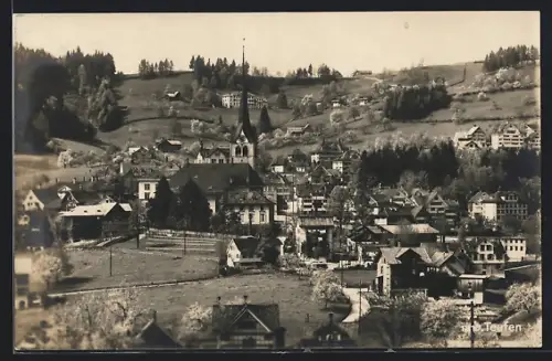 AK Teufen, Ortsansicht mit zentraler Kirche