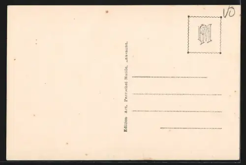 AK St. Sulpice /Vaud, Gasthaus-Terrasse mit Turmgebäude und Wasserblick